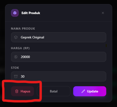 Delete Product