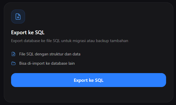 Export SQL
